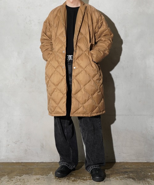 made in standard (メイドインスタンダード)の「MADE IN STANDARD / メイドインスタンダード 700FP Premium Down Reversible Chester Coat リバーシブル ダウン チェスターコート 撥水(ダウンジャケット/コート・メンズ・ブラック/オリーブ/ブラウン系・SMALL/MEDIUM/LARGE)」の2枚目の写真
