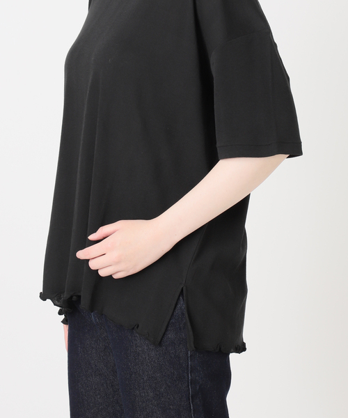 SLOBE IENA(スローブイエナ)の「miller/ミラー SLOBE別注 レースシアーTEE(Tシャツ/カットソー・レディース・ホワイト/スカイブルー/ネイビー/ブラック・FREE)」の17枚目の写真