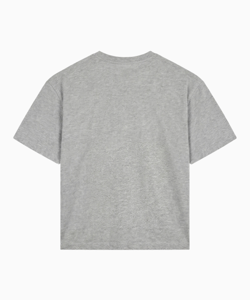 SAINTPAIN(セイントペイン)の「SPゴシックビッグロゴヘビーウェイトクロップ半袖Tシャツメランジグレー(Tシャツ/カットソー・レディース・その他・MEDIUM/LARGE)」の2枚目の写真