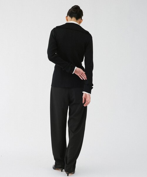 UNFORM(アンフォーム)の「【2026AW Debut】【UNFORM】バギーワイドスラックス(スラックス・レディース・ブラウン/ブラック・0/1)」の6枚目の写真