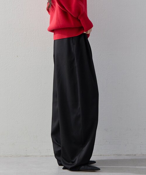 UNFORM(アンフォーム)の「【2026AW Debut】【UNFORM】バギーワイドスラックス(スラックス・レディース・ブラウン/ブラック・0/1)」の8枚目の写真