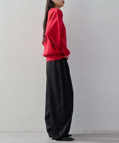 UNFORM(アンフォーム)の「【2026AW Debut】【UNFORM】バギーワイドスラックス(スラックス・レディース・ブラウン/ブラック・0/1)」の10枚目の写真