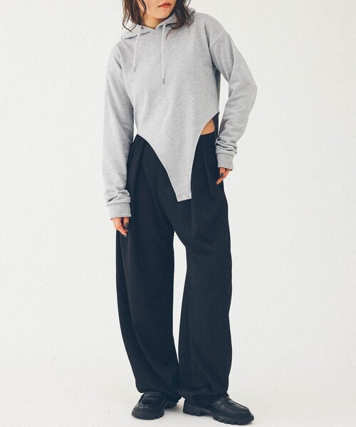 UNFORM(アンフォーム)の「【2026AW Debut】【UNFORM】バギーワイドスラックス(スラックス・レディース・ブラウン/ブラック・0/1)」の12枚目の写真