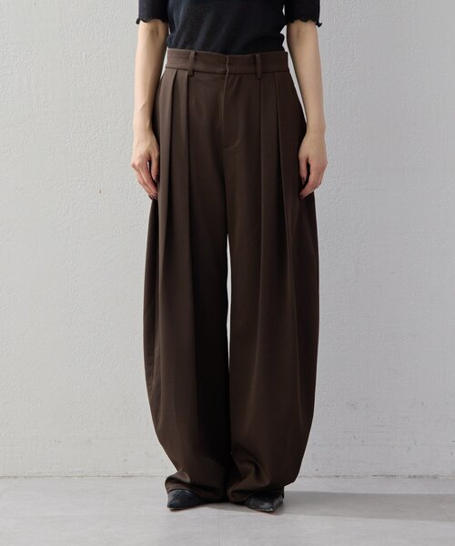 UNFORM(アンフォーム)の「【2026AW Debut】【UNFORM】バギーワイドスラックス(スラックス・レディース・ブラウン/ブラック・0/1)」の20枚目の写真