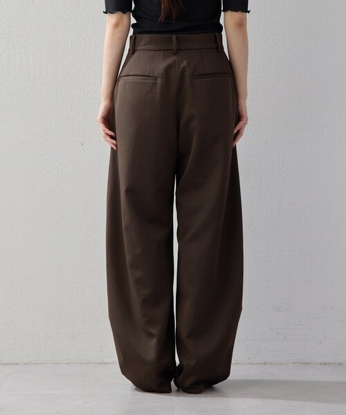 UNFORM(アンフォーム)の「【2026AW Debut】【UNFORM】バギーワイドスラックス(スラックス・レディース・ブラウン/ブラック・0/1)」の22枚目の写真