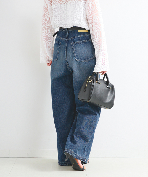 B.C STOCK(ベーセーストック)の「《追加2》ウォッシャブル / DU JOUR / デュ ジュール PEG TUCK JEAN(その他パンツ・レディース・ブルー系その他/サックスブルー・38/36/34)」の5枚目の写真