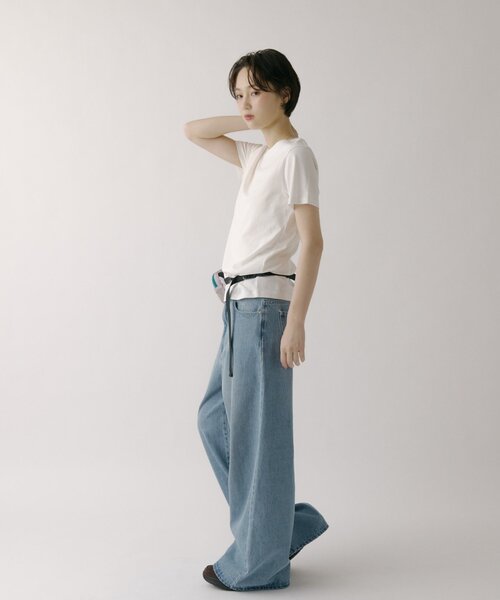 COLONY 2139(コロニートゥーワンスリーナイン)の「【MOTION】汗じみ防止刺繍コンパクトTシャツ(Tシャツ/カットソー・レディース・ホワイト/ブラック・FREE)」の11枚目の写真