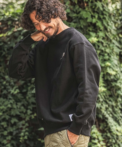 wjk reluxe(ダブルジェーケーリラックス)の「msw1922- Heart Embroidered 12oz Fleece Sweatshirt トレーナー(WR26W-30)(スウェット・メンズ・ホワイト/トップグレー/ブラック・XL/L/M/S)」の5枚目の写真