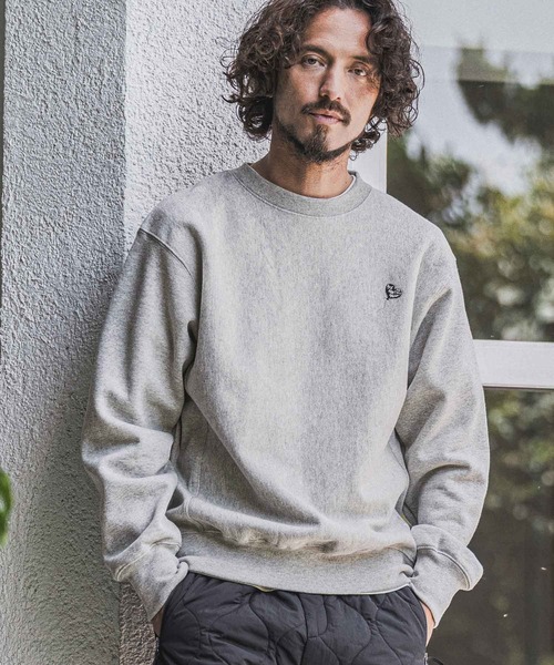 wjk reluxe(ダブルジェーケーリラックス)の「msw1922- Heart Embroidered 12oz Fleece Sweatshirt トレーナー(WR26W-30)(スウェット・メンズ・ホワイト/トップグレー/ブラック・XL/L/M/S)」の8枚目の写真
