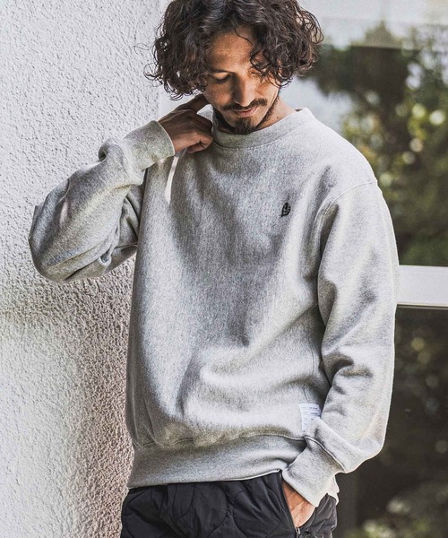 wjk reluxe(ダブルジェーケーリラックス)の「msw1922- Heart Embroidered 12oz Fleece Sweatshirt トレーナー(WR26W-30)(スウェット・メンズ・ホワイト/トップグレー/ブラック・XL/L/M/S)」の9枚目の写真