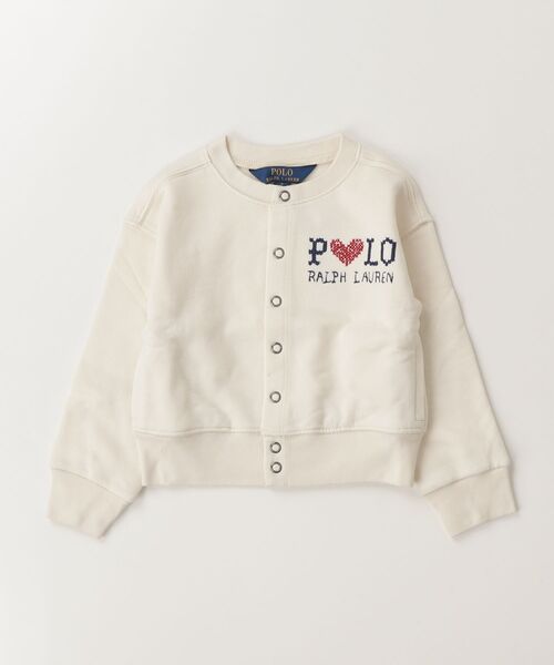 POLO RALPH LAUREN CHILDRENSWEAR（ポロ ラルフ ローレン チルドレンズウェア）の「ロゴ フリース カーディガン（カーディガン/ボレロ・キッズ・ナチュラル・4/6/3）」の3枚目の写真
