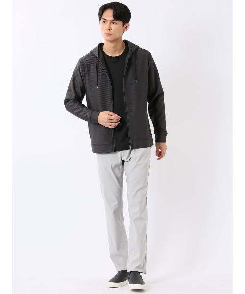 TAKA-Q(タカキュー)の「パンツ メンズ ストレッチ スリム 5ポケット テーパード ドビー クロスストレッチ(チノパンツ・メンズ・ライトグレー/ブラック/ベージュ・X-LARGE/S/MEDIUM/LARGE/3L)」の8枚目の写真