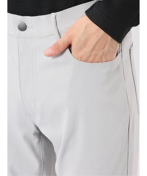 TAKA-Q(タカキュー)の「パンツ メンズ ストレッチ スリム 5ポケット テーパード ドビー クロスストレッチ(チノパンツ・メンズ・ライトグレー/ブラック/ベージュ・X-LARGE/S/MEDIUM/LARGE/3L)」の12枚目の写真