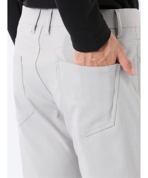 TAKA-Q(タカキュー)の「パンツ メンズ ストレッチ スリム 5ポケット テーパード ドビー クロスストレッチ(チノパンツ・メンズ・ライトグレー/ブラック/ベージュ・X-LARGE/S/MEDIUM/LARGE/3L)」の13枚目の写真