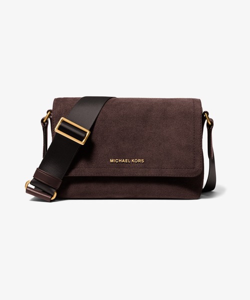 MICHAEL KORS(マイケルコース)の「HUDSON スエード クロスボディ ミニ(ショルダーバッグ・メンズ・ブラウン系・FREE)」の1枚目の写真