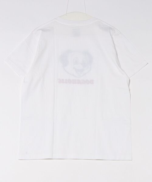 Moftique(モフティック)の「Moftique(モフティック) エントリーモデル 半袖Tシャツ アニマル ドッグイラスト 犬 インクジェットプリント 褪せ感 4.0オンス 薄手 トップス カットソー 夏 カジュアル メンズ レディース ユニセックス(Tシャツ/カットソー・メンズ・ホワイト・M/L)」の2枚目の写真