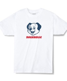 Moftique(モフティック) エントリーモデル 半袖Tシャツ アニマル ドッグイラスト 犬 インクジェットプリント 褪せ感 4.0オンス 薄手 トップス カットソー 夏 カジュアル メンズ レディース ユニセックス