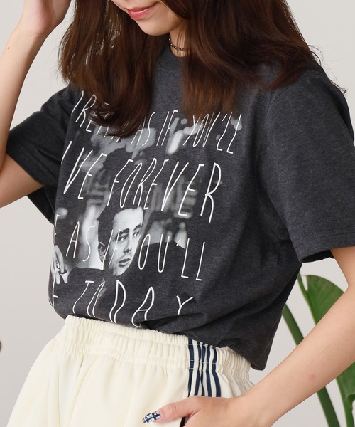 2AM(ツーエイエム)の「JAMES DEAN TEE Tシャツ(Tシャツ/カットソー・メンズ・ネイビー/ヘザーグレー・L/S)」の9枚目の写真