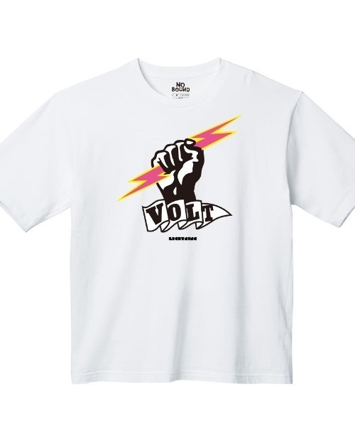 NOBOUND(ノーバウンド)の「NOBOUND(ノーバウンド) 半袖Tシャツ ロゴ イラスト プリント ビッグシルエット カットソー ストリート メンズ ユニセックス(Tシャツ/カットソー・メンズ・ホワイト/ブラック/ダルブルー系/カーキ系・XL/L/M)」の2枚目の写真
