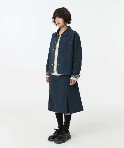 OHESHIO(オヘシオ)の「SHIRRING COLOR BLOCK LONG SLEEVE, FLORAL OATMEAL(Tシャツ/カットソー・レディース・その他・FREE)」の9枚目の写真