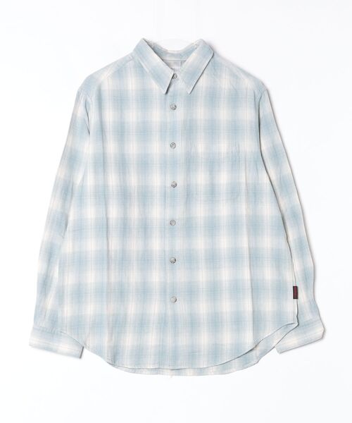 Gramicci（グラミチ）の「PILED FLANNEL SHIRT（シャツ/ブラウス・メンズ・ライトブルー/サンドベージュ/グレー系その他・XL/L/M/S）」の3枚目の写真