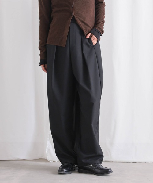 for/c（フォーシー）の「[低身長/高身長向けサイズ有]ストレッチストライプコクーンパンツ【サスティナブル】（その他パンツ・レディース・ネイビー系1/ブラック/グレー系1・M/L/LL/PM/TM）」の17枚目の写真