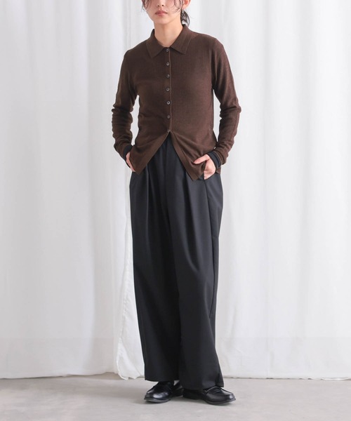 for/c（フォーシー）の「[低身長/高身長向けサイズ有]ストレッチストライプコクーンパンツ【サスティナブル】（その他パンツ・レディース・ネイビー系1/ブラック/グレー系1・M/L/LL/PM/TM）」の12枚目の写真