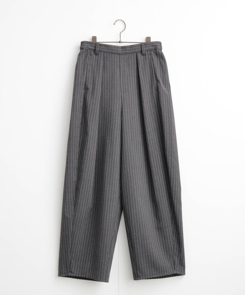 for/c（フォーシー）の「[低身長/高身長向けサイズ有]ストレッチストライプコクーンパンツ【サスティナブル】（その他パンツ・レディース・ネイビー系1/ブラック/グレー系1・M/L/LL/PM/TM）」の6枚目の写真