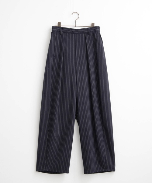for/c（フォーシー）の「[低身長/高身長向けサイズ有]ストレッチストライプコクーンパンツ【サスティナブル】（その他パンツ・レディース・ネイビー系1/ブラック/グレー系1・M/L/LL/PM/TM）」の8枚目の写真