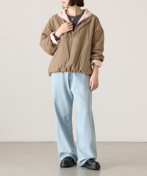 BEARDSLEY(ビアズリー)の「シャギーハーフジップブルゾン《FRIPIER×YENN》(ブルゾン・レディース・ベビーピンク/キャメル・FREE)」の11枚目の写真