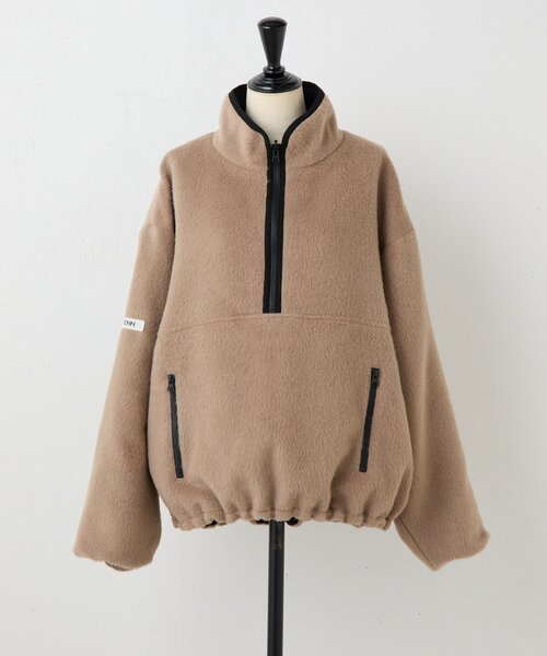 BEARDSLEY(ビアズリー)の「シャギーハーフジップブルゾン《FRIPIER×YENN》(ブルゾン・レディース・ベビーピンク/キャメル・FREE)」の15枚目の写真