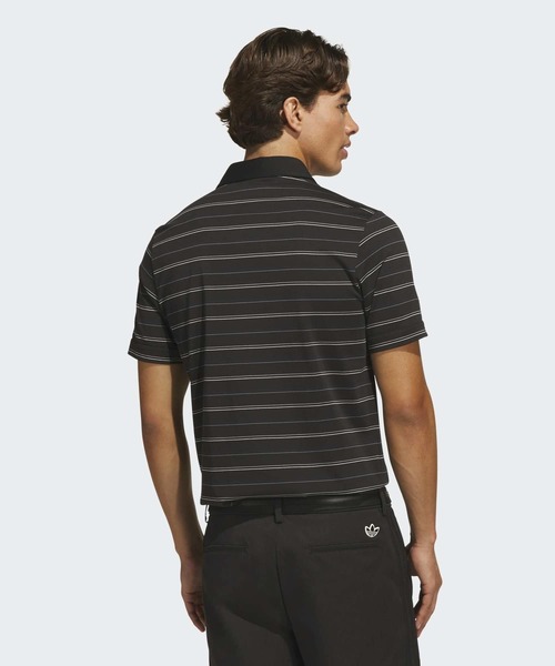 adidas(アディダス)の「オリジナルス アーカイブ ストライプ ポロ【adidas Golf/アディダスゴルフ】(ポロシャツ・メンズ・ブラック・X-LARGE/SMALL/MEDIUM/LARGE/3XL/XX-LARGE)」の2枚目の写真