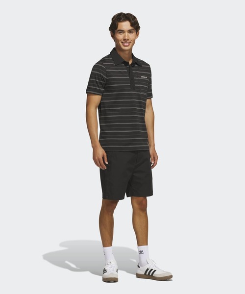 adidas(アディダス)の「オリジナルス アーカイブ ストライプ ポロ【adidas Golf/アディダスゴルフ】(ポロシャツ・メンズ・ブラック・X-LARGE/SMALL/MEDIUM/LARGE/3XL/XX-LARGE)」の5枚目の写真
