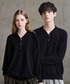 ETELIO（エテリオ）の「カシミヤ混Vネックヘンリーネックニット（ニット/セーター・M）」