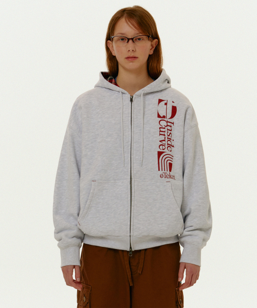 TEKET（テケット）の「Convex Zip-Up Hoodie Melange Gray（パーカー・メンズ・その他・SMALL/MEDIUM/LARGE）」の2枚目の写真