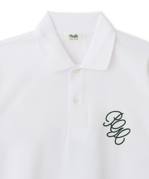 Pacific GOLF CLUB(パシフィックゴルフクラブ)の「BLACK KITE MASCOT POLO SHIRT(ポロシャツ・レディース・ホワイト/チャコールグレー・S/XS)」の6枚目の写真