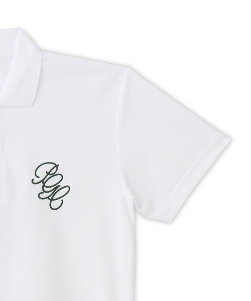 Pacific GOLF CLUB(パシフィックゴルフクラブ)の「BLACK KITE MASCOT POLO SHIRT(ポロシャツ・レディース・ホワイト/チャコールグレー・S/XS)」の7枚目の写真