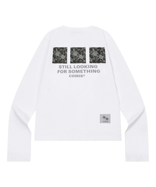 COIRIS(コイリス)の「ウェスリーカモスクエアロングスリーブ(2カラー)(Tシャツ/カットソー・レディース・ブラック/ホワイト・FREE)」の1枚目の写真