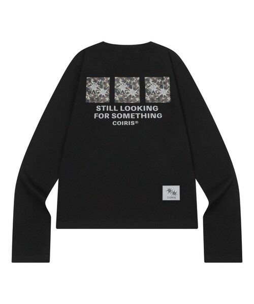 COIRIS(コイリス)の「ウェスリーカモスクエアロングスリーブ(2カラー)(Tシャツ/カットソー・レディース・ブラック/ホワイト・FREE)」の2枚目の写真