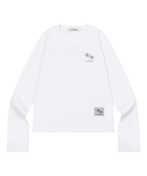 COIRIS(コイリス)の「ウェスリーカモスクエアロングスリーブ(2カラー)(Tシャツ/カットソー・レディース・ブラック/ホワイト・FREE)」の3枚目の写真
