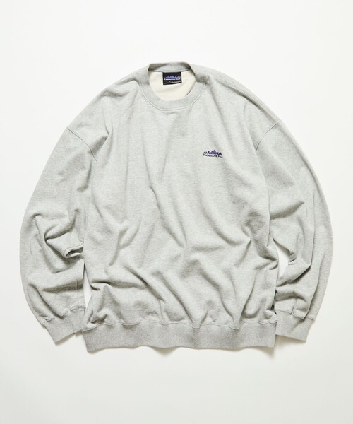 THOUSAND MILE(サウザンドマイル)の「THOUSAND MILE/サウザンドマイル 限定展開 THOUSAND MILE×FREAK'S STORE / サウザンドマイル 別注 クルーネック プルオーバー スウェット(スウェット・メンズ・ベージュ/チャコールグレー/ネイビー/アッシュグレー・SMALL/LARGE/MEDIUM)」の12枚目の写真