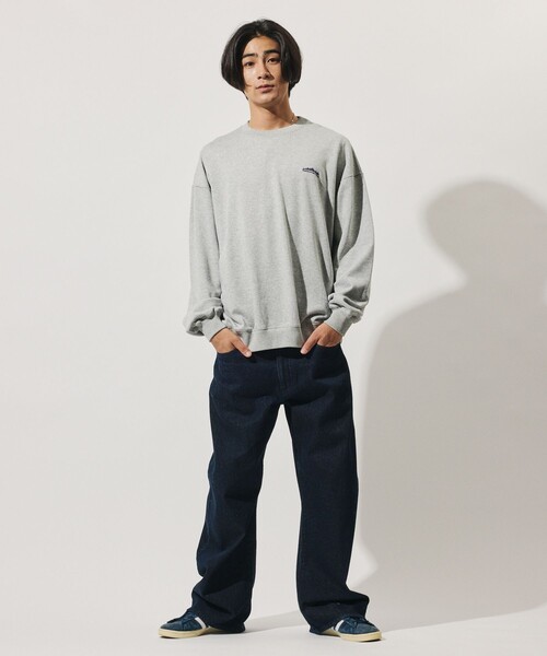 THOUSAND MILE(サウザンドマイル)の「THOUSAND MILE/サウザンドマイル 限定展開 THOUSAND MILE×FREAK'S STORE / サウザンドマイル 別注 クルーネック プルオーバー スウェット(スウェット・メンズ・ベージュ/チャコールグレー/ネイビー/アッシュグレー・SMALL/LARGE/MEDIUM)」の14枚目の写真
