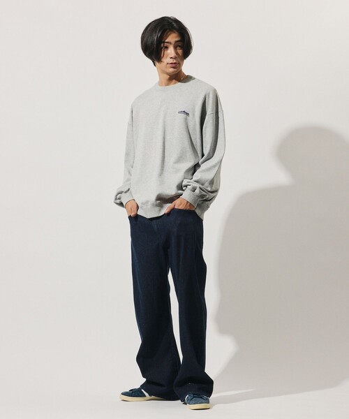 THOUSAND MILE(サウザンドマイル)の「THOUSAND MILE/サウザンドマイル 限定展開 THOUSAND MILE×FREAK'S STORE / サウザンドマイル 別注 クルーネック プルオーバー スウェット(スウェット・メンズ・ベージュ/チャコールグレー/ネイビー/アッシュグレー・SMALL/LARGE/MEDIUM)」の15枚目の写真