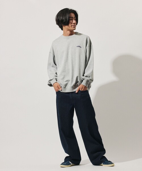 THOUSAND MILE(サウザンドマイル)の「THOUSAND MILE/サウザンドマイル 限定展開 THOUSAND MILE×FREAK'S STORE / サウザンドマイル 別注 クルーネック プルオーバー スウェット(スウェット・メンズ・ベージュ/チャコールグレー/ネイビー/アッシュグレー・SMALL/LARGE/MEDIUM)」の16枚目の写真