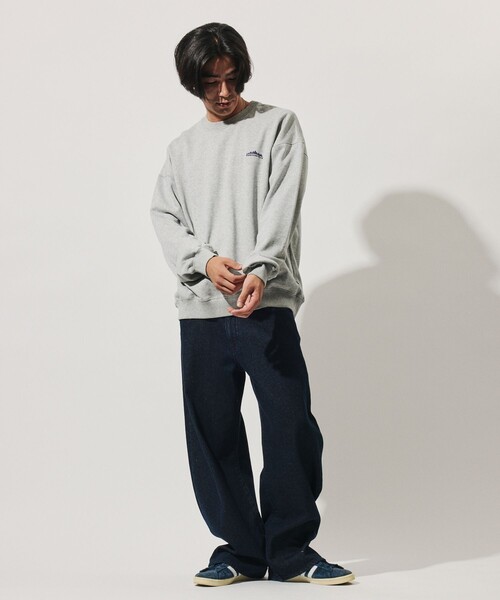 THOUSAND MILE(サウザンドマイル)の「THOUSAND MILE/サウザンドマイル 限定展開 THOUSAND MILE×FREAK'S STORE / サウザンドマイル 別注 クルーネック プルオーバー スウェット(スウェット・メンズ・ベージュ/チャコールグレー/ネイビー/アッシュグレー・SMALL/LARGE/MEDIUM)」の17枚目の写真