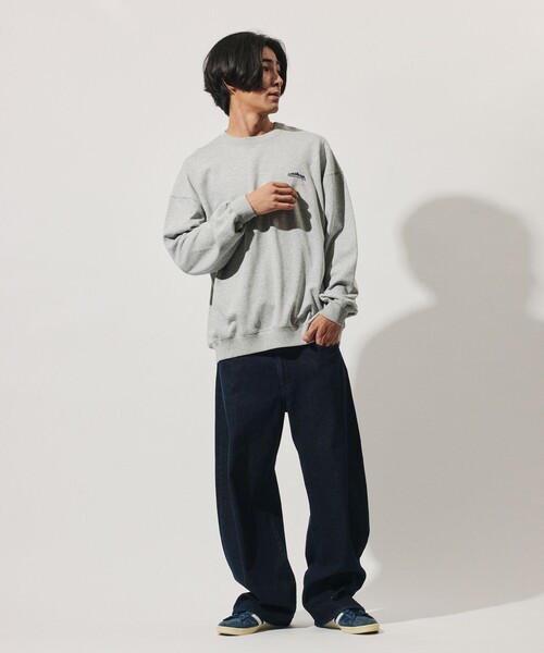 THOUSAND MILE(サウザンドマイル)の「THOUSAND MILE/サウザンドマイル 限定展開 THOUSAND MILE×FREAK'S STORE / サウザンドマイル 別注 クルーネック プルオーバー スウェット(スウェット・メンズ・ベージュ/チャコールグレー/ネイビー/アッシュグレー・SMALL/LARGE/MEDIUM)」の18枚目の写真