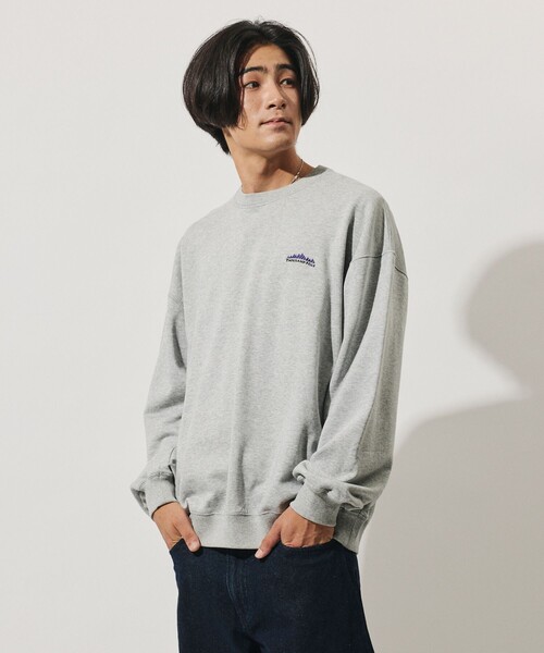 THOUSAND MILE(サウザンドマイル)の「THOUSAND MILE/サウザンドマイル 限定展開 THOUSAND MILE×FREAK'S STORE / サウザンドマイル 別注 クルーネック プルオーバー スウェット(スウェット・メンズ・ベージュ/チャコールグレー/ネイビー/アッシュグレー・SMALL/LARGE/MEDIUM)」の19枚目の写真