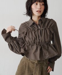 【WEB限定】フロントリボンシャツ