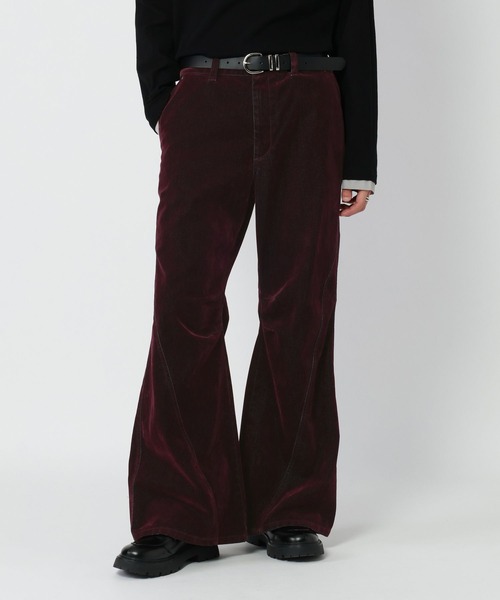 RAGEBLUE（レイジブルー）の「FLOCK PRINTED SEMI FLARE DENIM PANTS/フロッキー加工セミフレアデニムパンツ（デニムパンツ・メンズ・ワインレッド/グレー/ネイビー・LARGE/MEDIUM）」の21枚目の写真