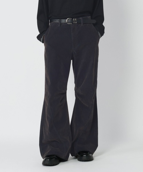 RAGEBLUE（レイジブルー）の「FLOCK PRINTED SEMI FLARE DENIM PANTS/フロッキー加工セミフレアデニムパンツ（デニムパンツ・メンズ・ワインレッド/グレー/ネイビー・LARGE/MEDIUM）」の13枚目の写真